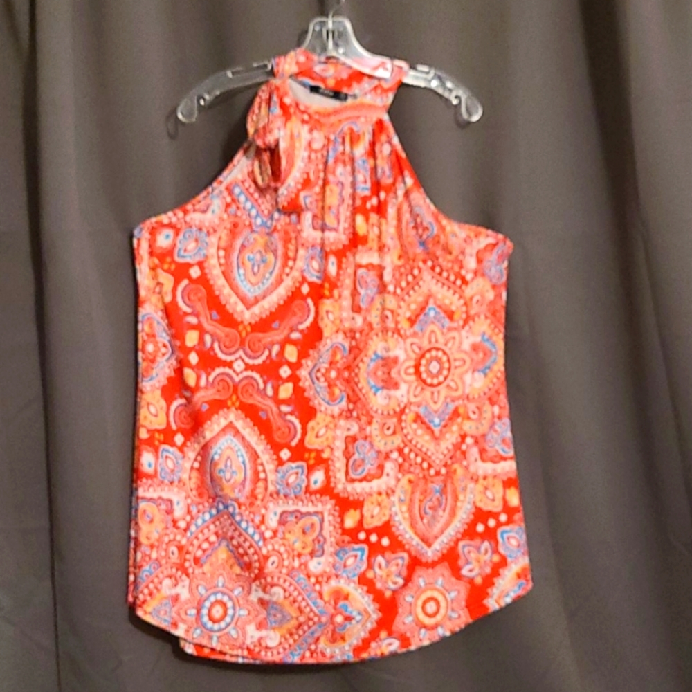 Lily orange and turquoise blouze/ dress.